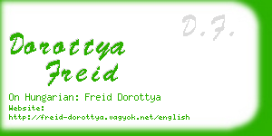 dorottya freid business card